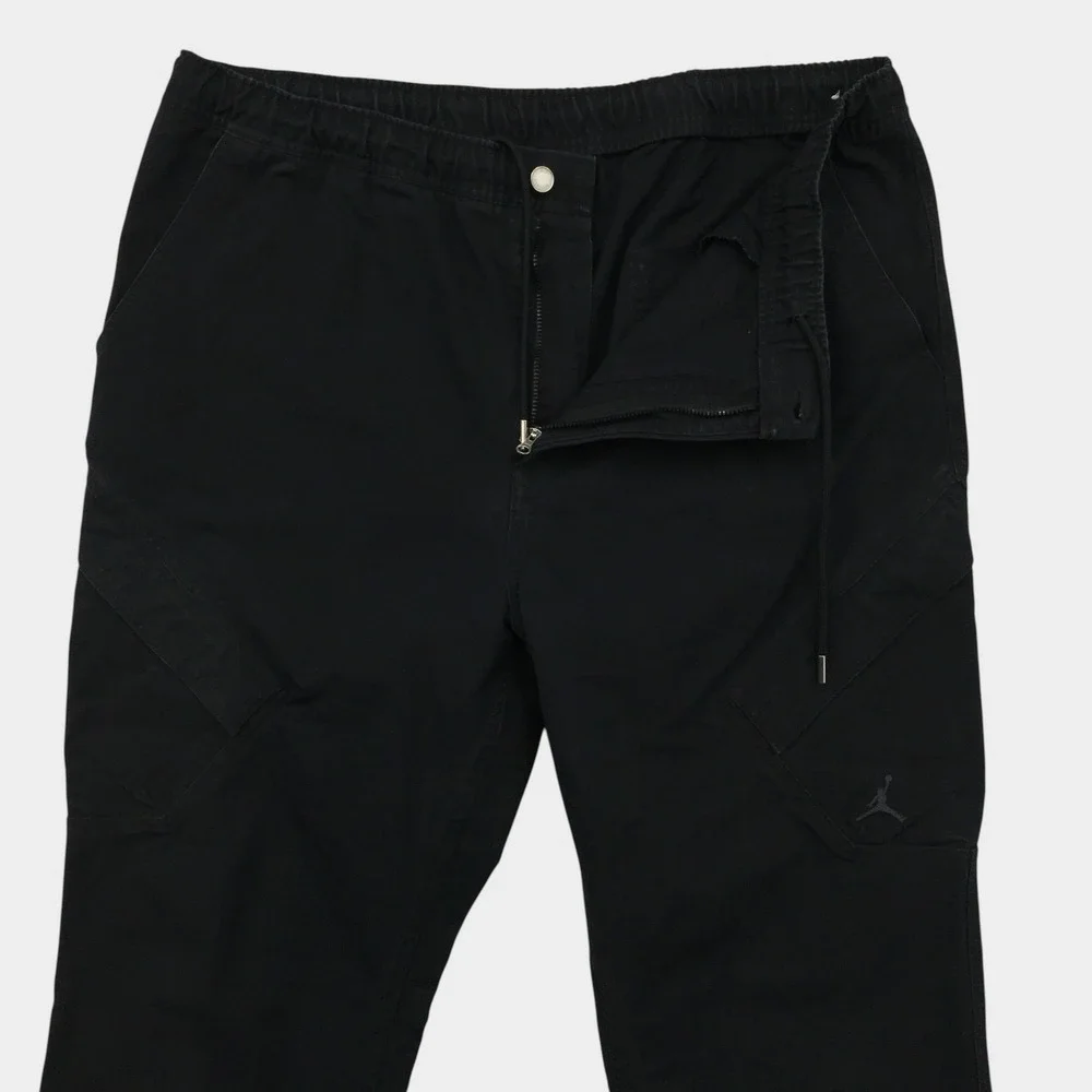 Jordan Mens XL Black Flight Chicago Cargo Pants Essentials‎ Drawstring FV7255